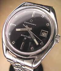 1967 Eternamatic KonTiki 20, with a black enamel professional dial refinish