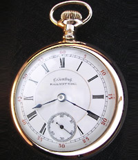 1896 Columbus open face pocket watch